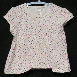 GEORGE | size 3 - toddler girl | Colorful Heart Print Short Sleeve Shirt